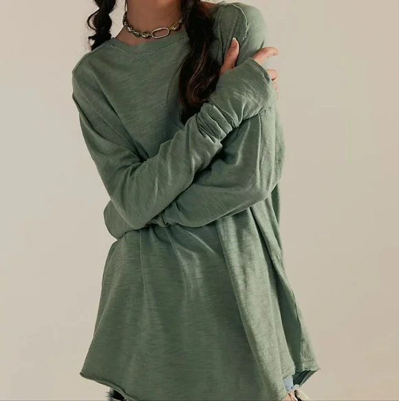 Free People Long Sleeve Tunic Top - Picture 1 of 3